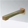Fontana Commercial Brushed Gold Wall Mount Touchless Commercial Automatic Sensor Faucet
